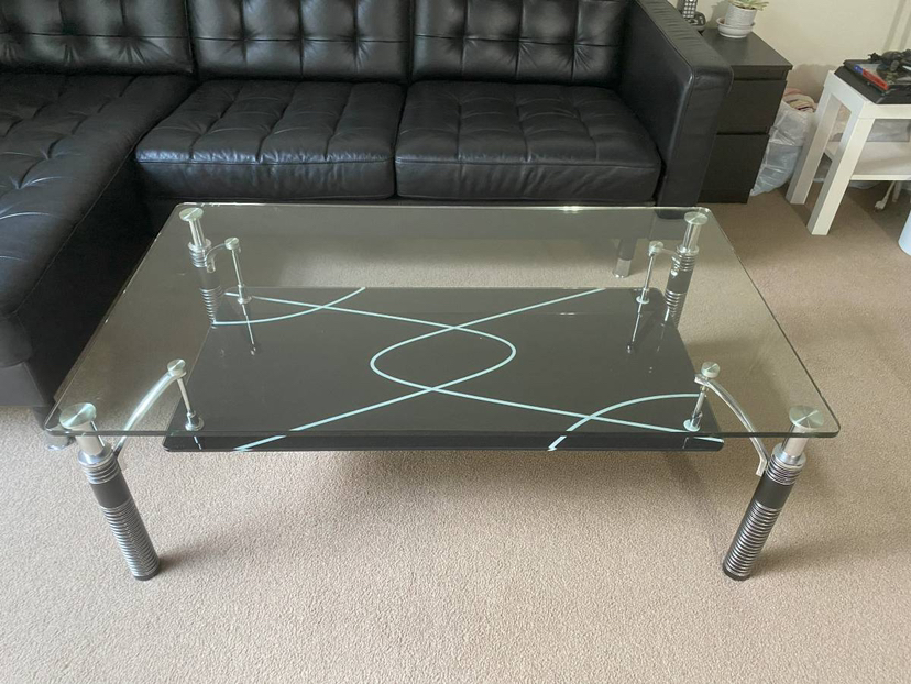 Glass Coffee Table (Like New, Price Negotiable)
