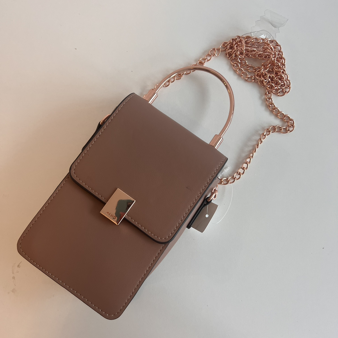 Nude & Rose Gold Aldo Handbag - photo 3