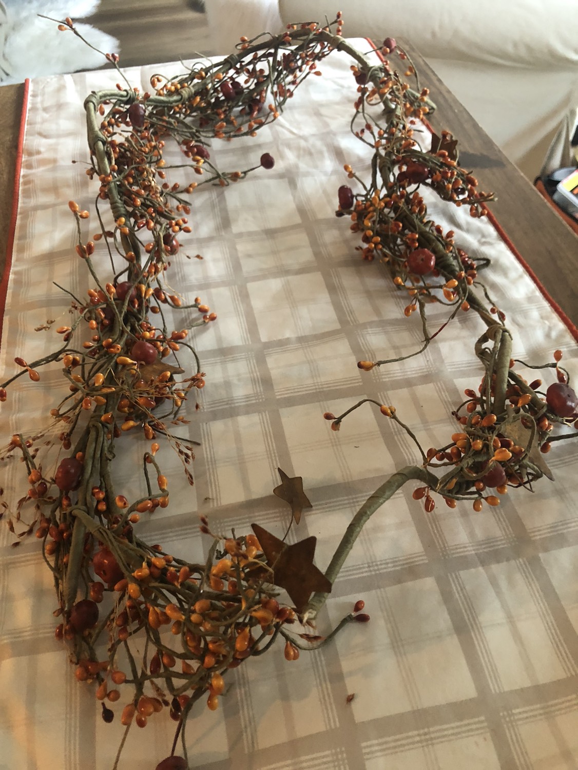 Fall Grapevine Swag. SET of 2