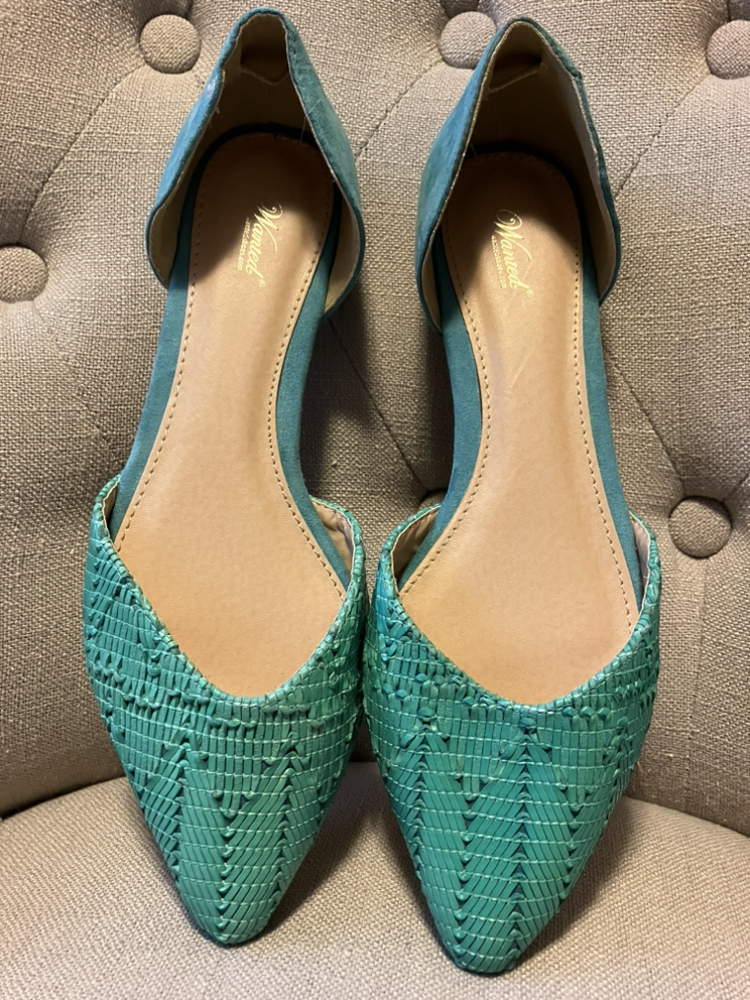 Mint turquoise green flats size 8.5 - photo 3