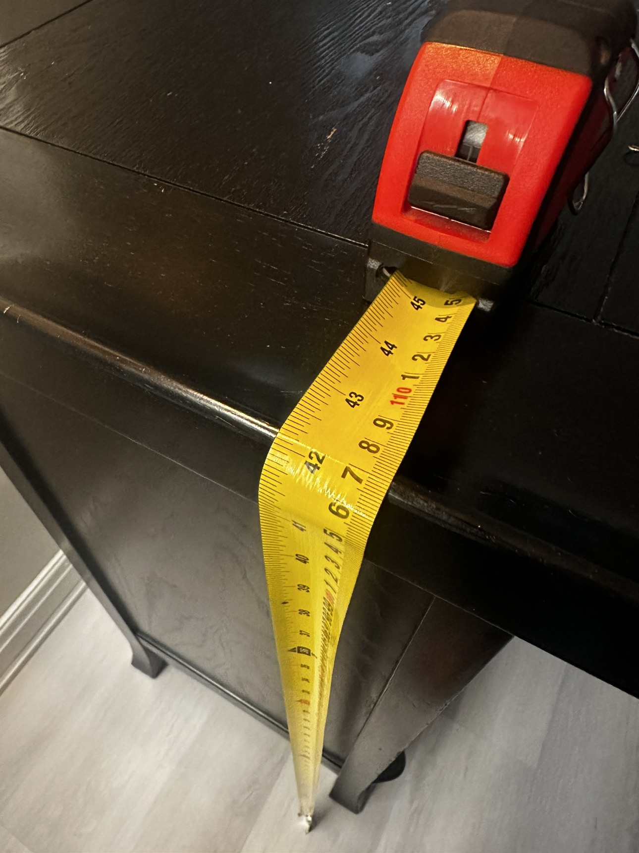 42” tall Dark Brown (black)2 Door Accent Srorage Cabinet image indicator(7)