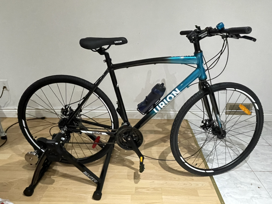 Urion Ubiquity Hybrid Bike + Bike trainer