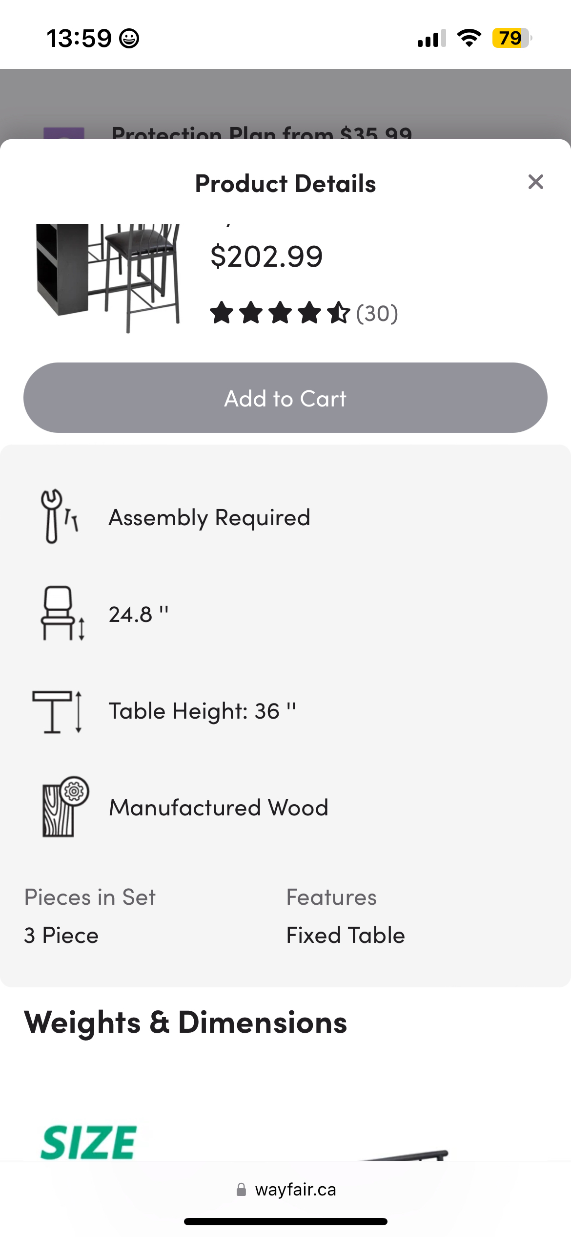Selling Brand new dining table+ Chairs (for 2) thumbnail