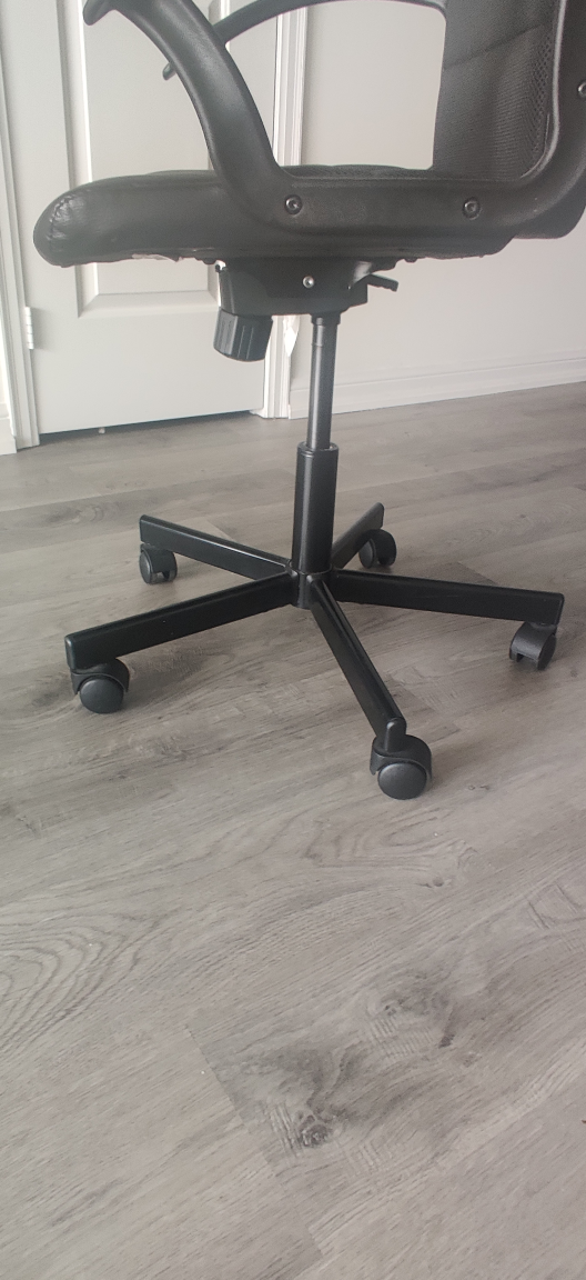 IKEA Black Height Adjustable Computer Chair - photo 5