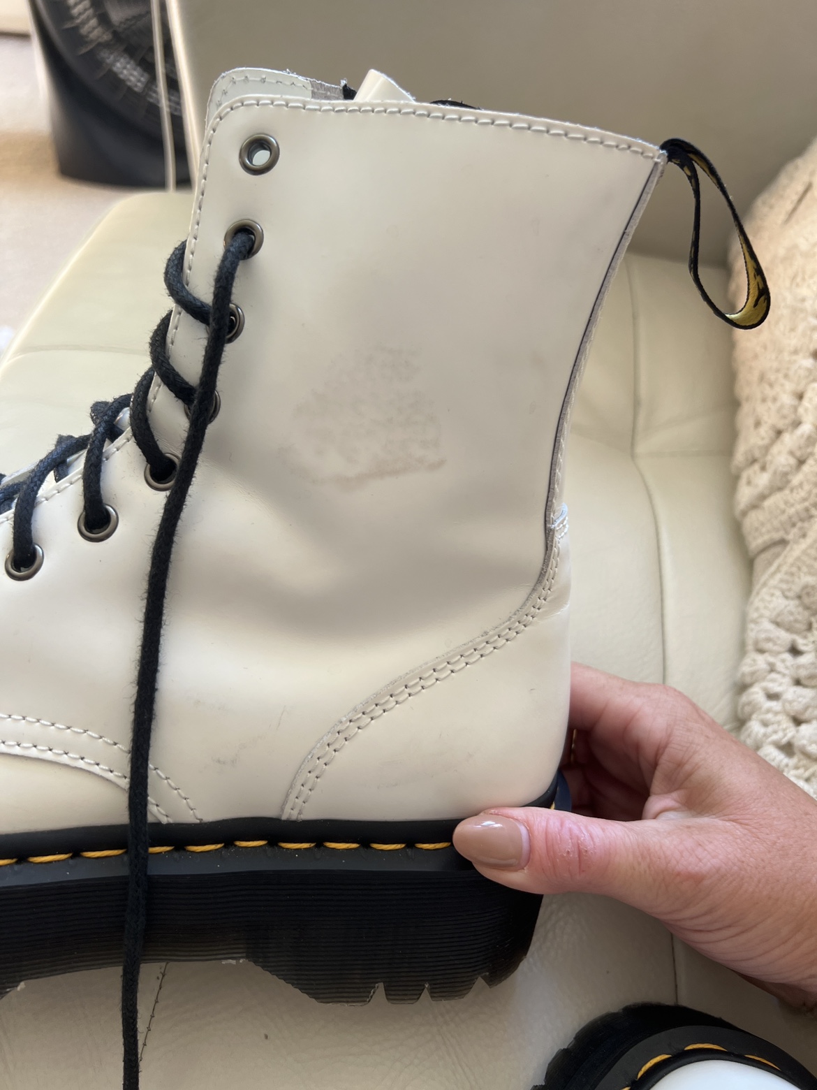 Women’s white platform Doc Martens - photo 4