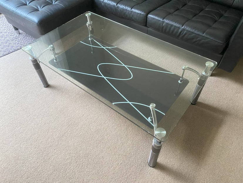 Glass Coffee Table (Like New, Price Negotiable) - photo 2
