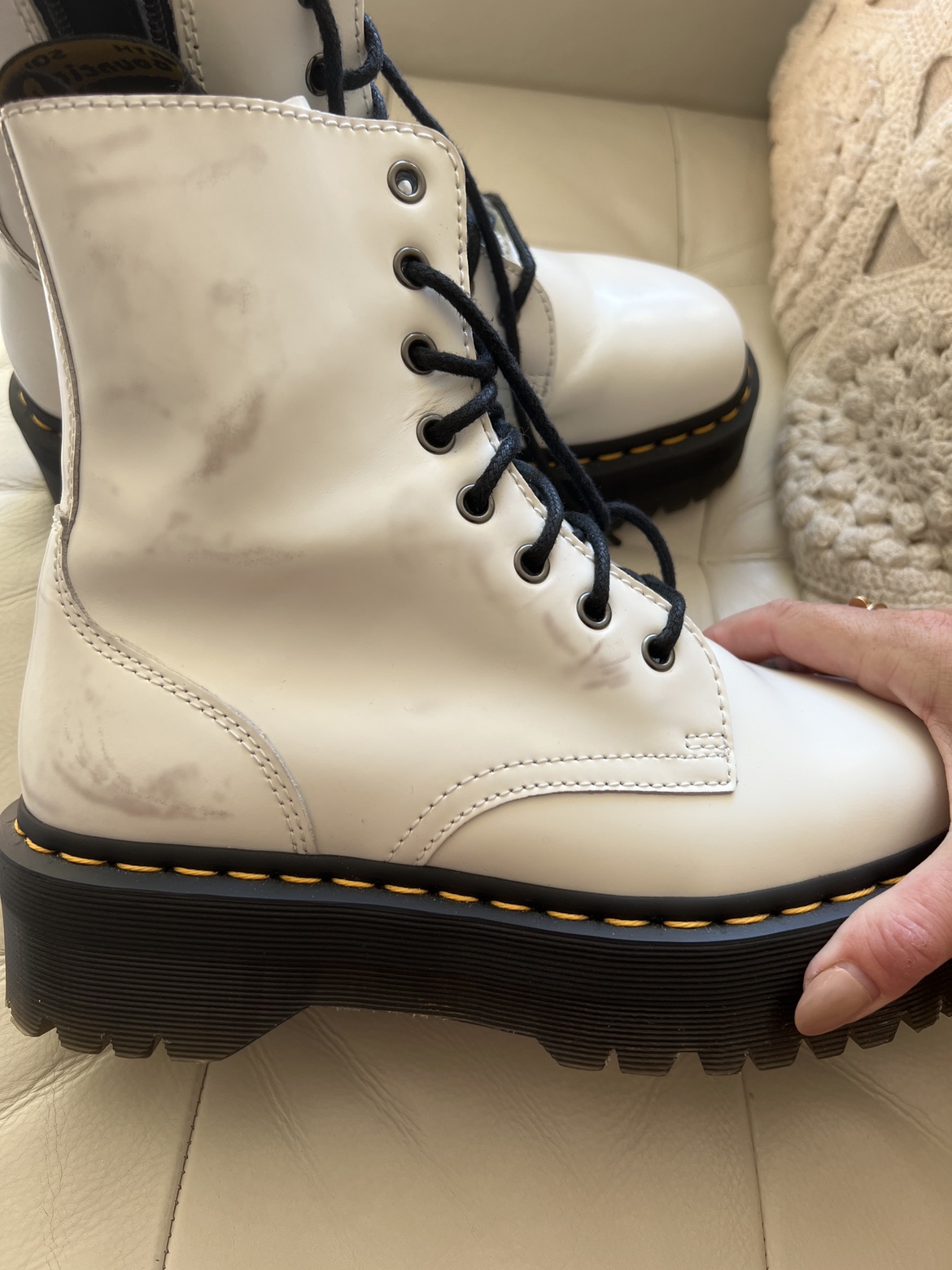 Women’s white platform Doc Martens - photo 3