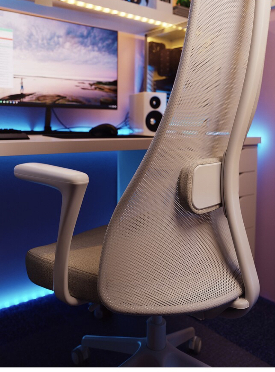 Ikea office chair with armrests & adjustable height & backrest - photo 4