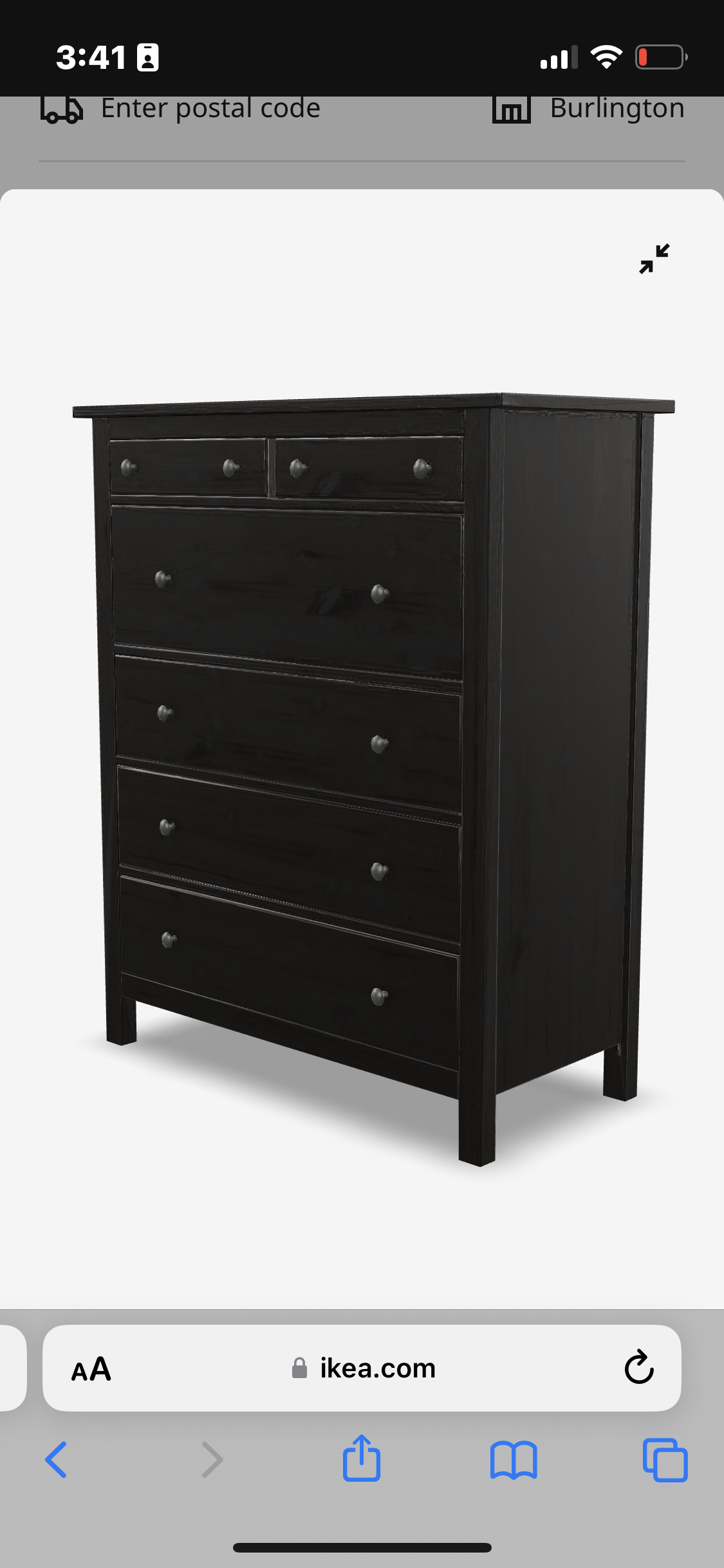 6-drawer chest, black-brown - photo 2