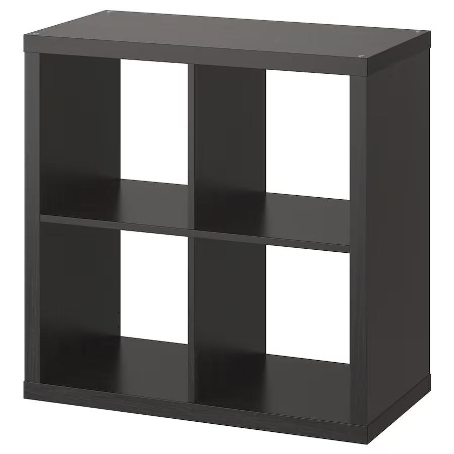 IKEA Brown/Black KALLAX Shelf Unit! Drawers + bins included - photo 2