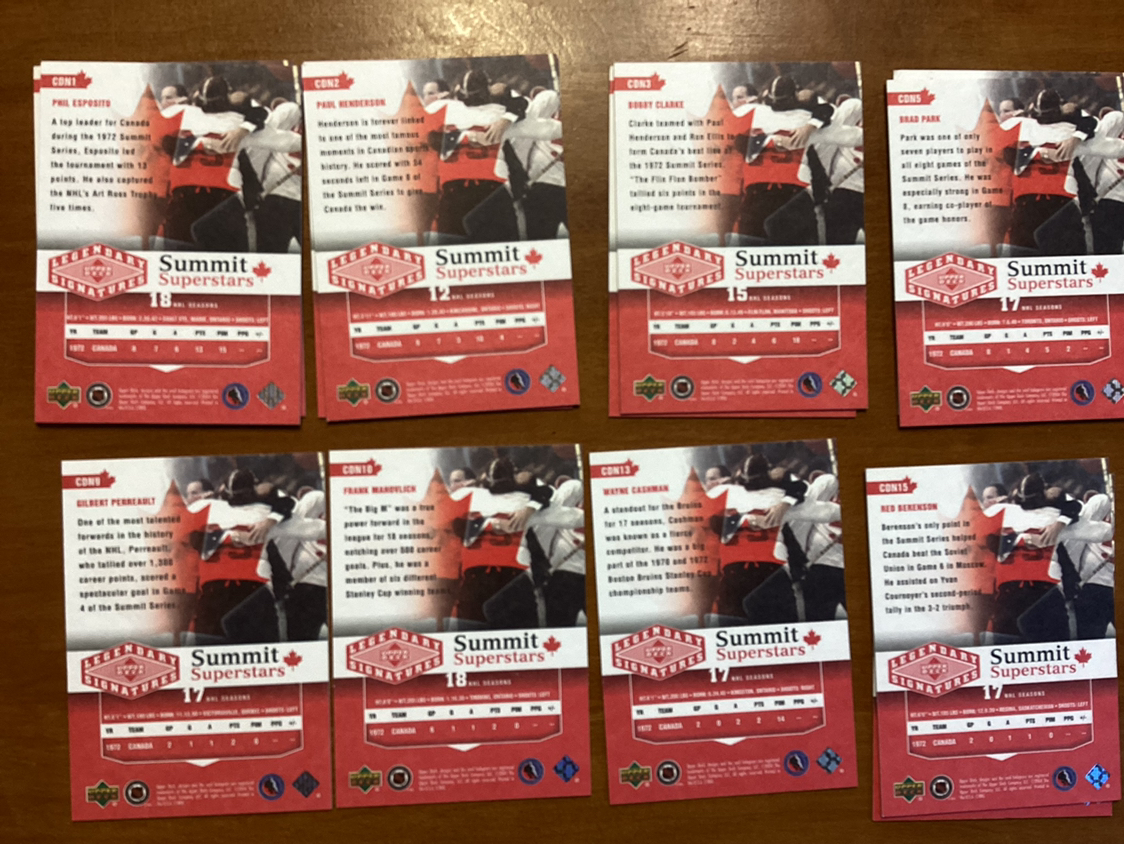 1972 SUMMIT SERIES UPPER DECK HOCKEY CARDS image indicator(7)