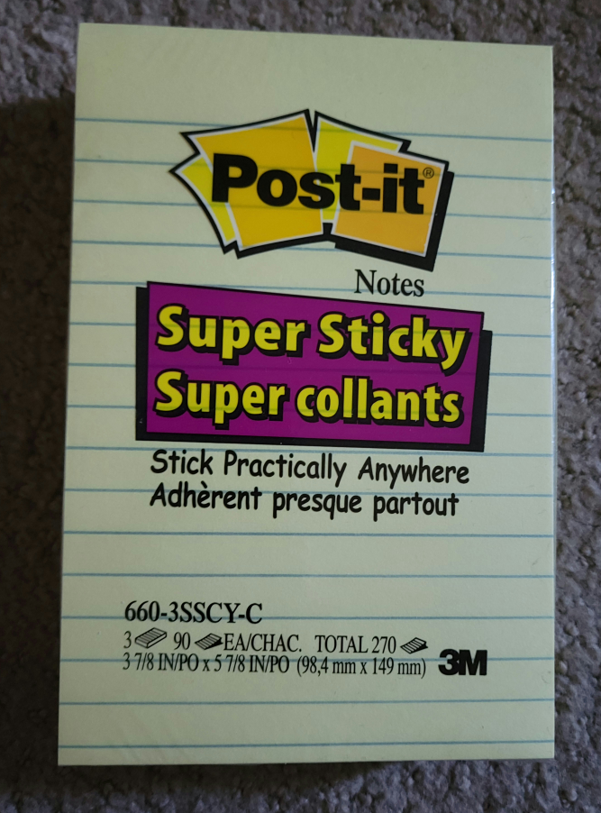 Post-it notes super sticky thumbnail