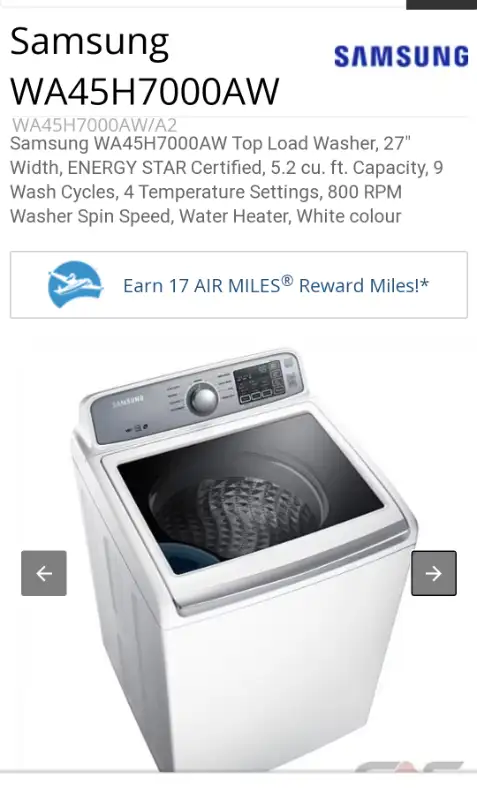 Washer&Dryer (large capacity) EASY PICK UP thumbnail