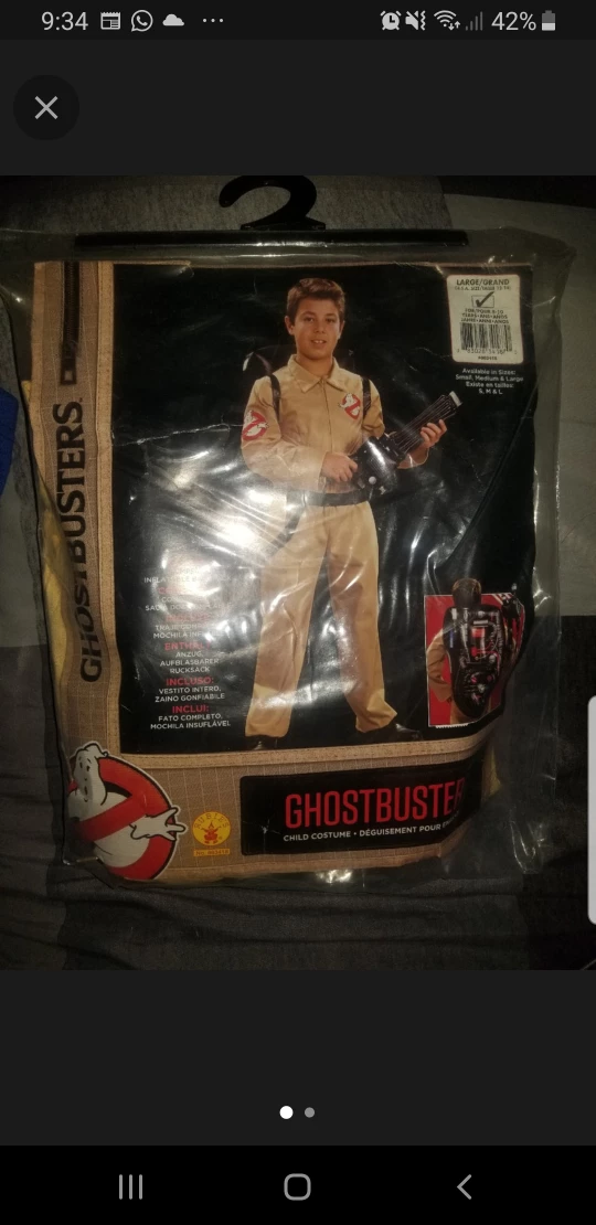 Brand new Ghostbusters costume