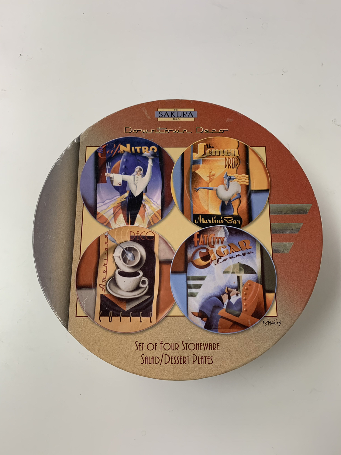 Downtown Deco - Set of 4 Stoneware Plates thumbnail
