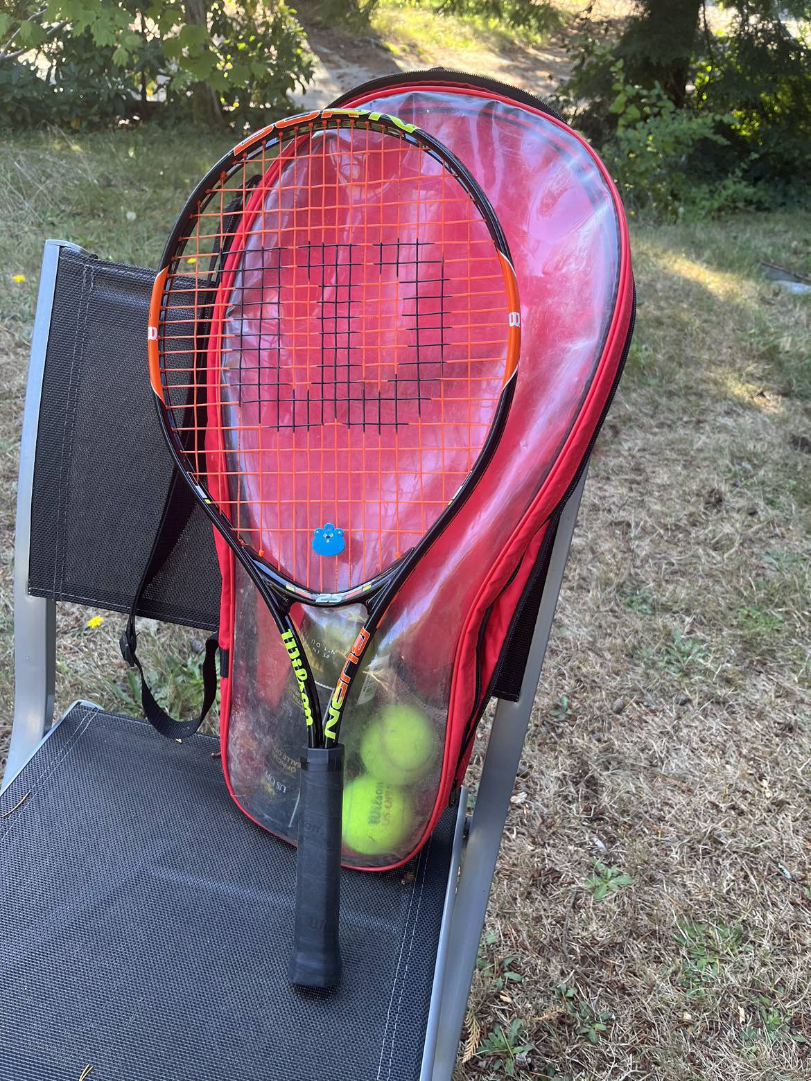 Tennis Racket with cover and a set of ball image indicator(2)
