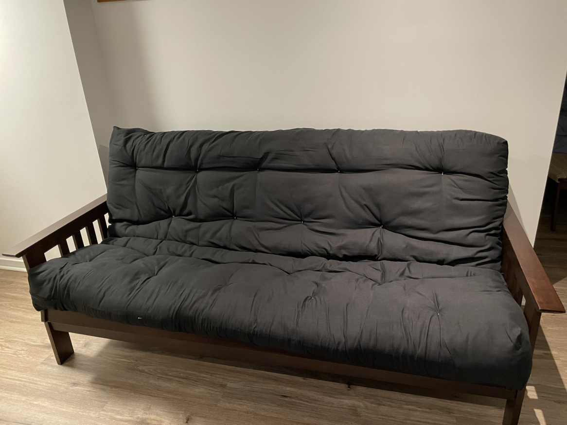 Full size futon with deluxe mattress - photo 2