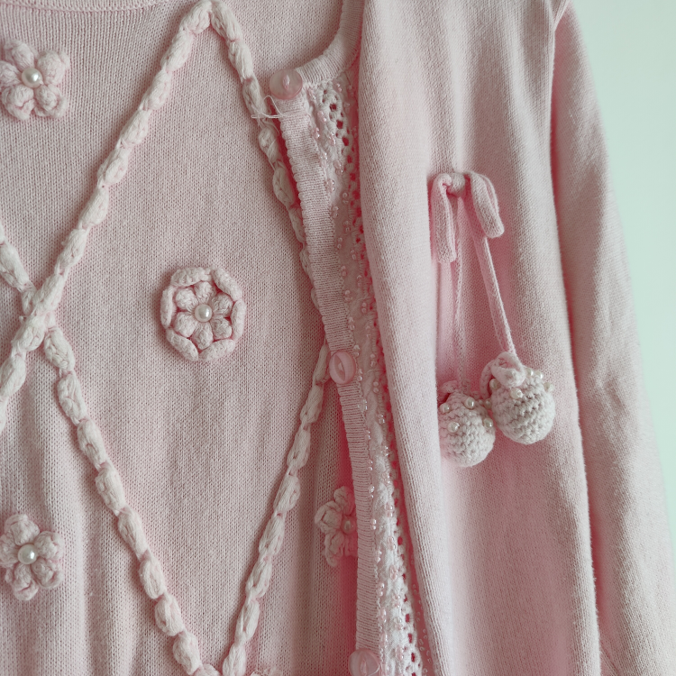 pastel pink dress+ matching small coat - photo 3