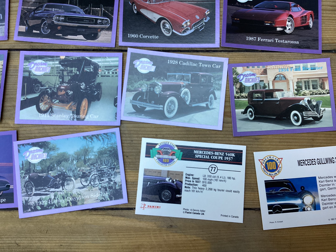 24 MORE 1991 DREAM MACHINES car cards ! - photo 4
