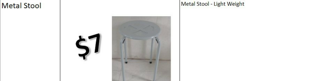 Metal Stool