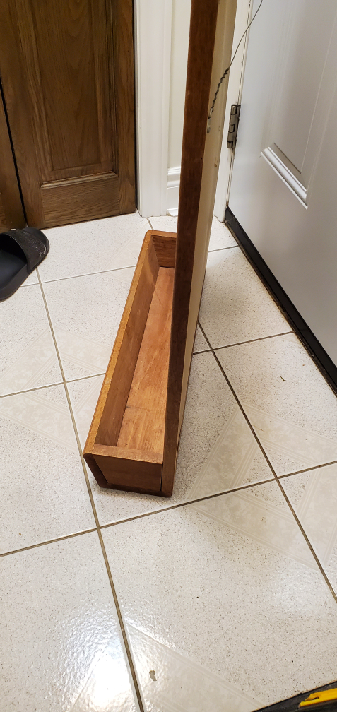 framed mirror with shelf - photo 5