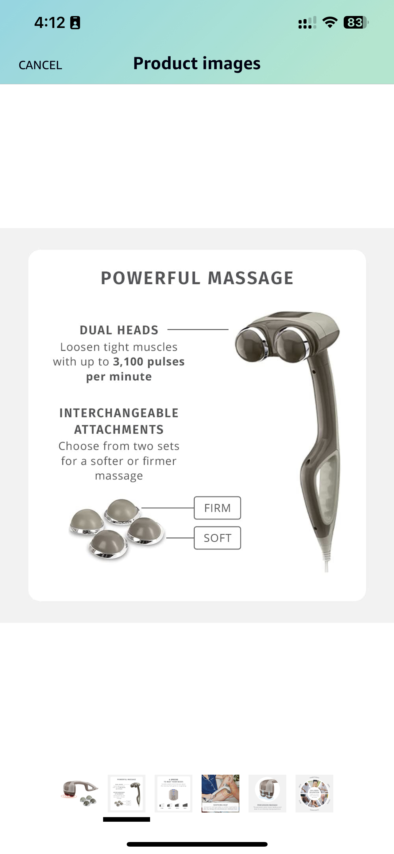Action Massager with Heat image indicator(2)