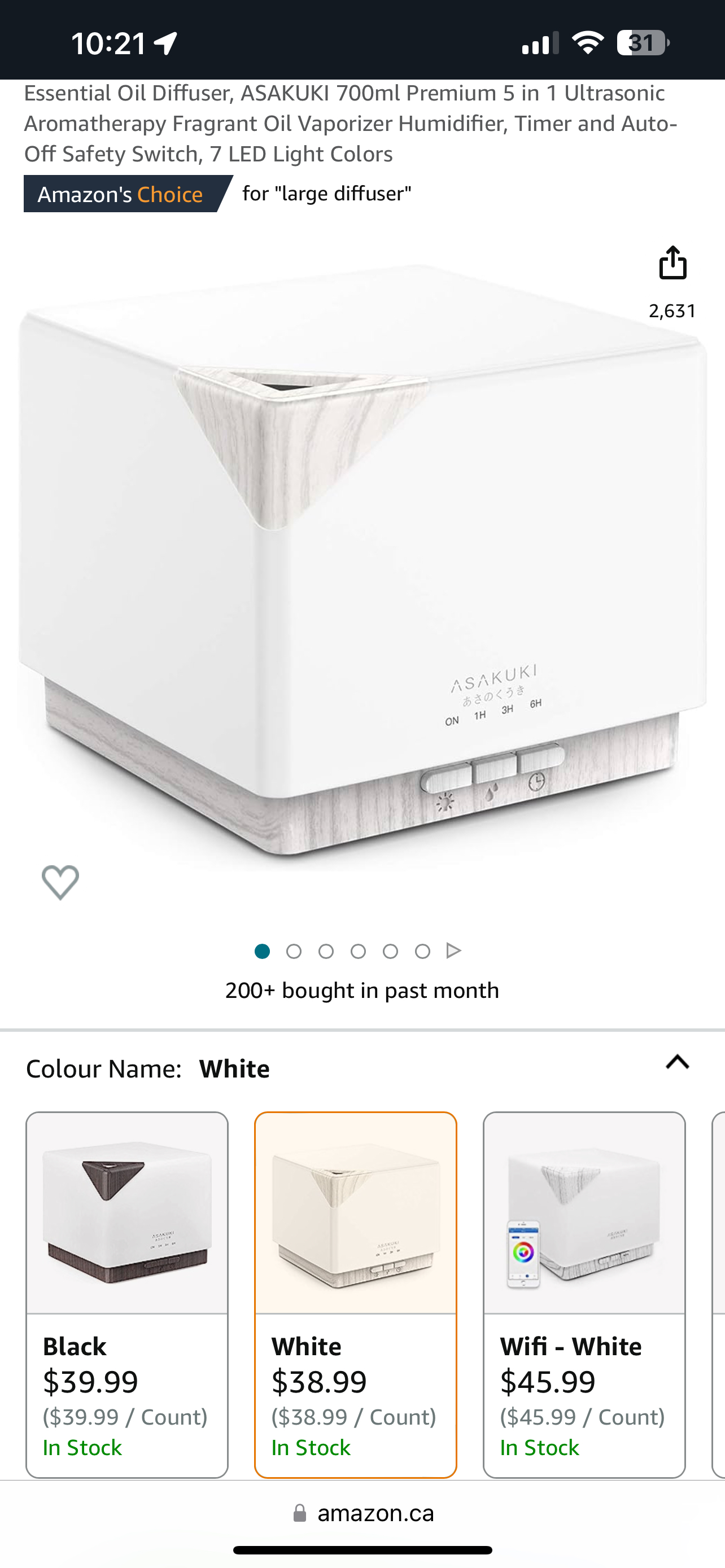 Essential oil diffuser - free essential oil