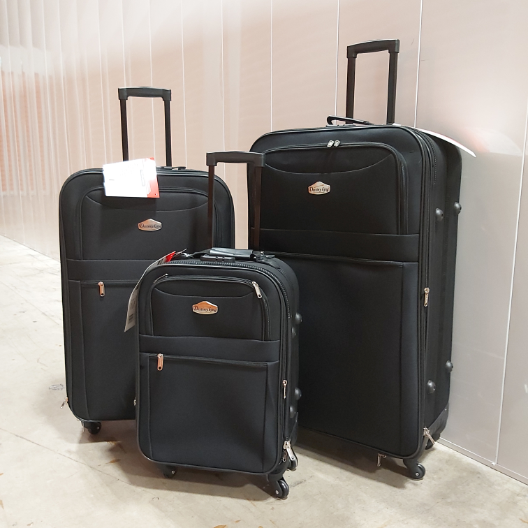 NEW 3 Pieces Luggage Softside Travel Baggage Large Medium Small image indicator(2)