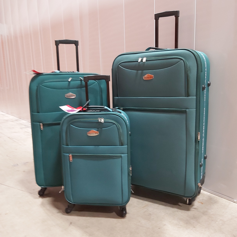 NEW 3 Pieces Luggage Softside Travel Baggage Large Medium Small image indicator(3)