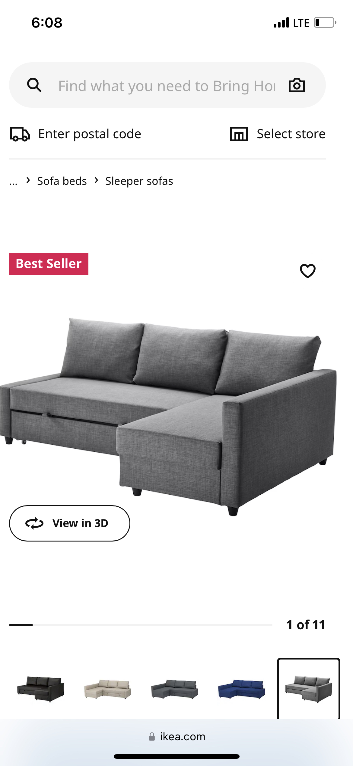 IKEA Friheten corner sofabed - photo 4