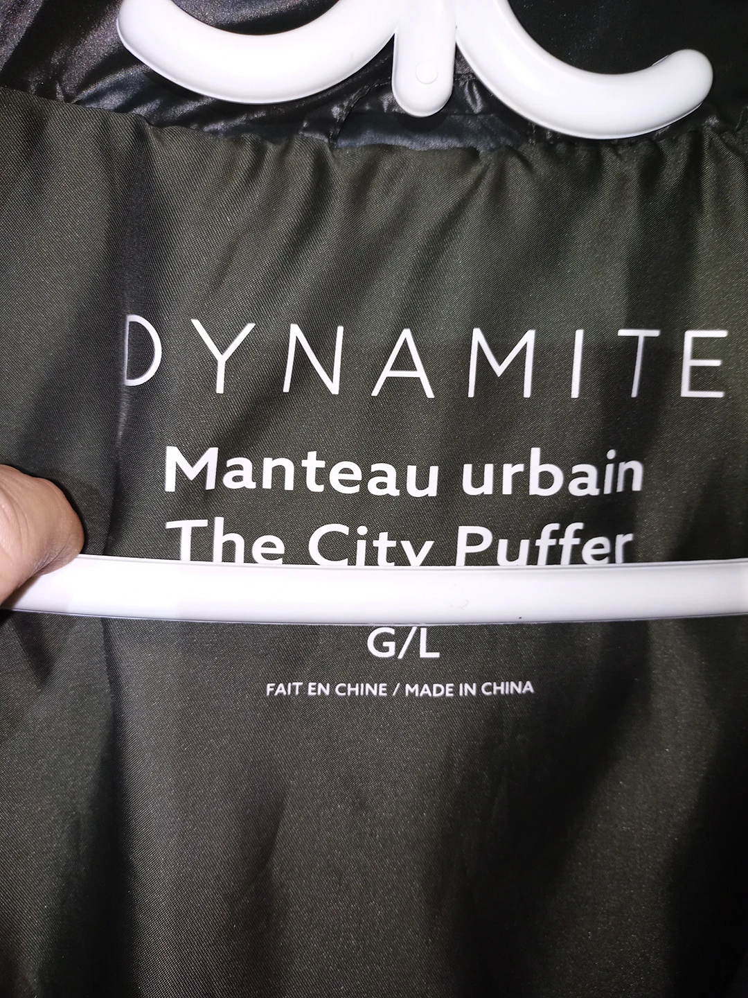 Dynamite Manteau Urban - The City Puffer Size Large - photo 4