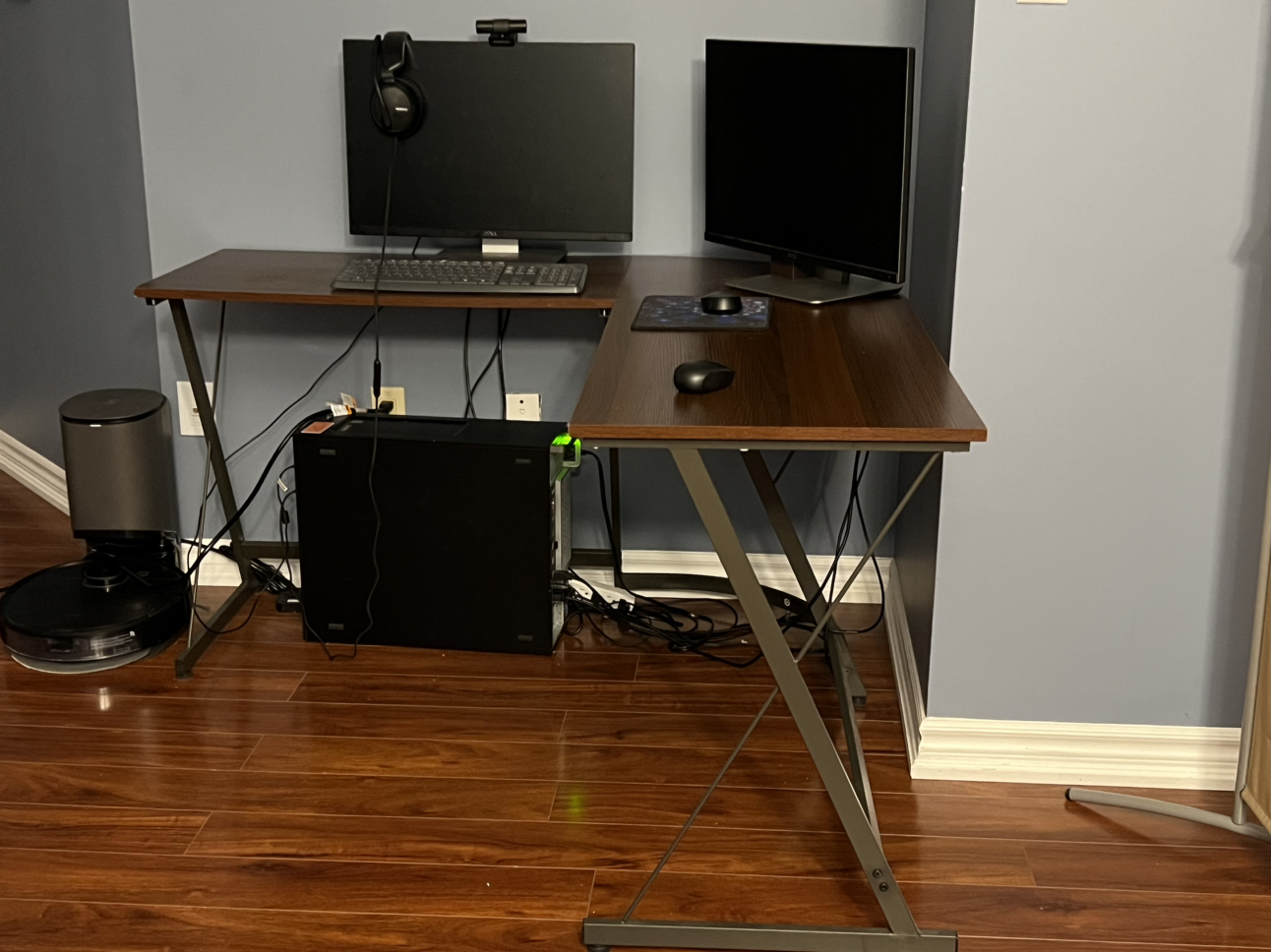 L shaped multipurpose desk