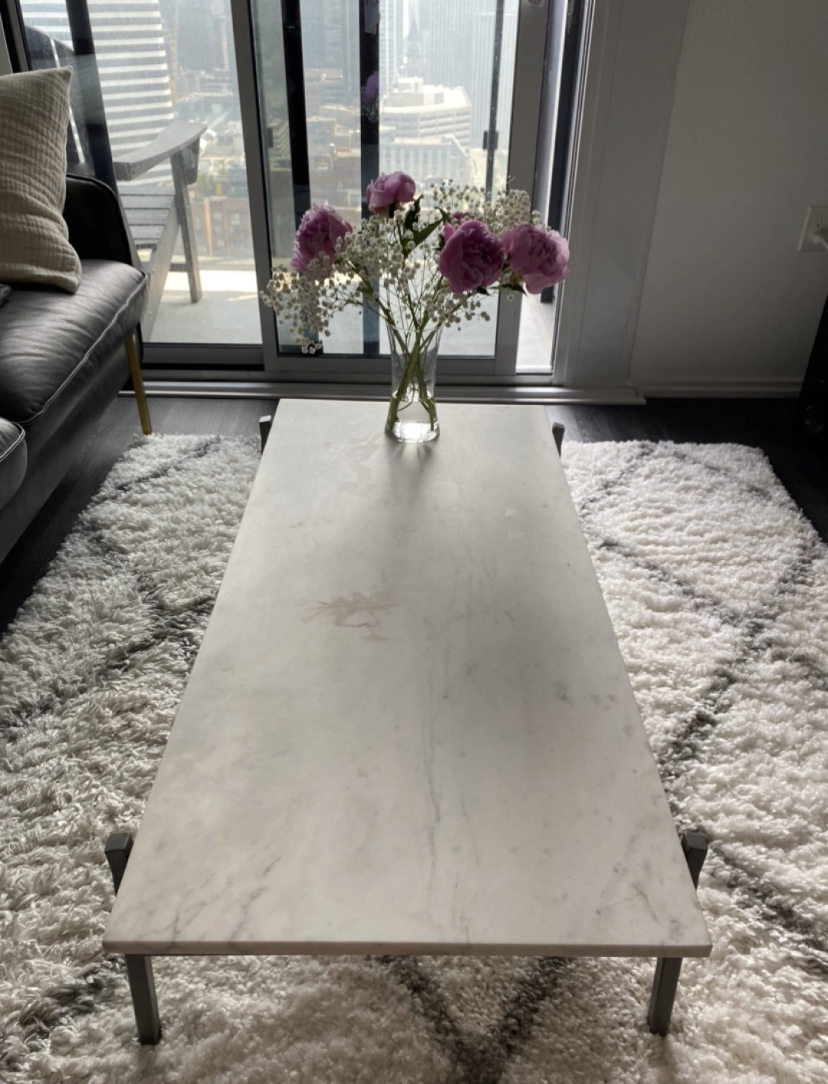 Marble coffee table