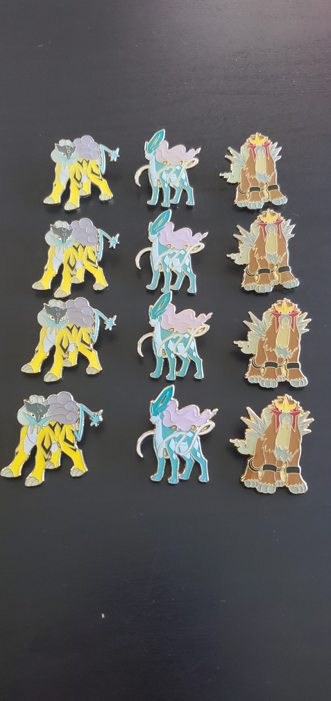 Pokemon Legendary Beasts Pin Set - photo 5