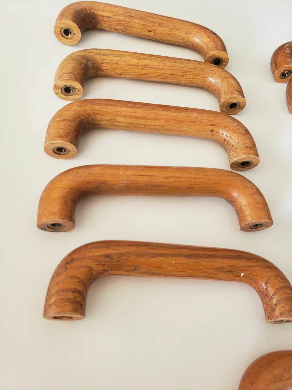 Wooden handle pulls, kitchen cabinet handles thumbnail