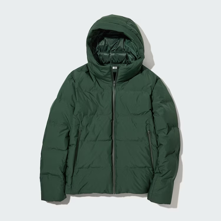 UNIQLO GREEN SEAMLESS DOWN PARKA (3D CUT)