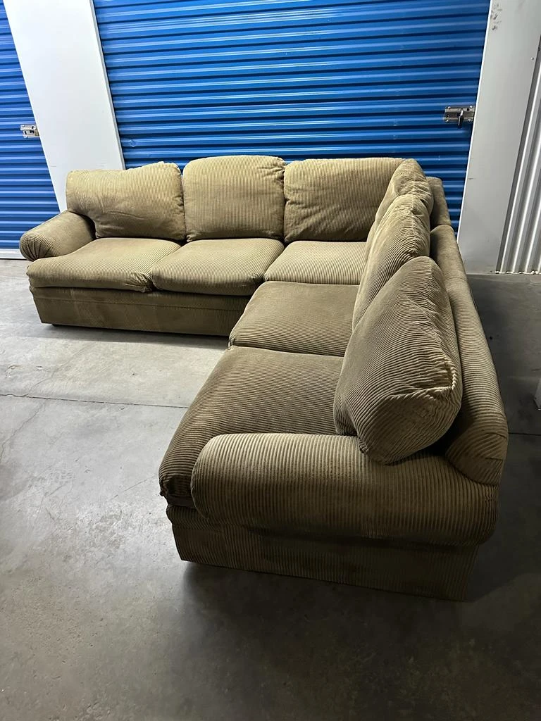 FREE DELIVERY 🚚💨 BEIGE 5 SEATER CORNER SECTIONAL SOFA/COUCH thumbnail