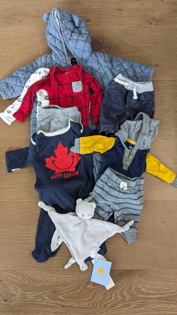Bundle of Newborn's clothing and toy thumbnail