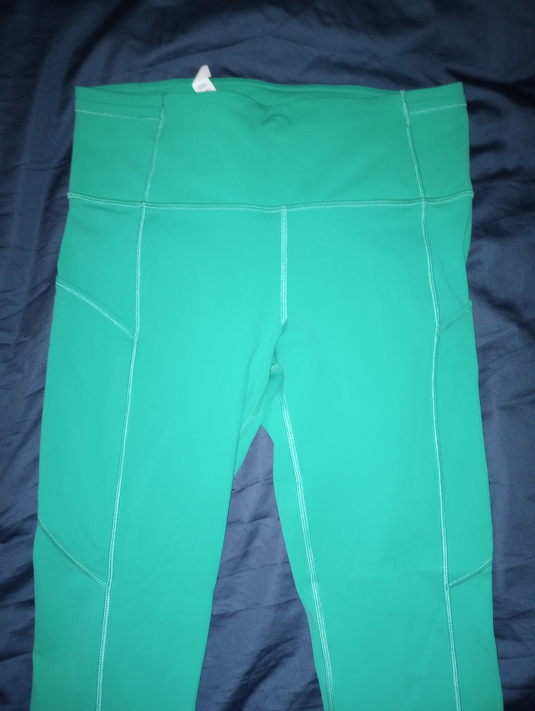 Women's brand new Lululemon turquoise green leggings