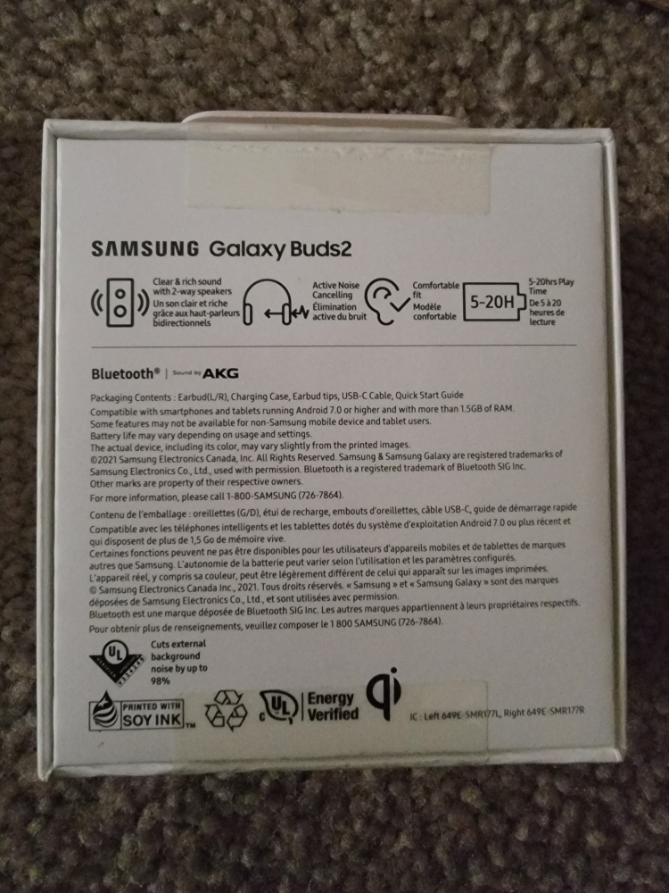 Sealed Samsung Galaxy Buds2 - Green or White - photo 4