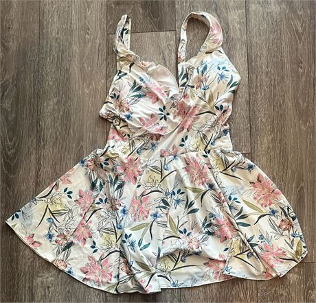 Jessica Rey Womens Floral Swimdress sz: L image indicator(4)