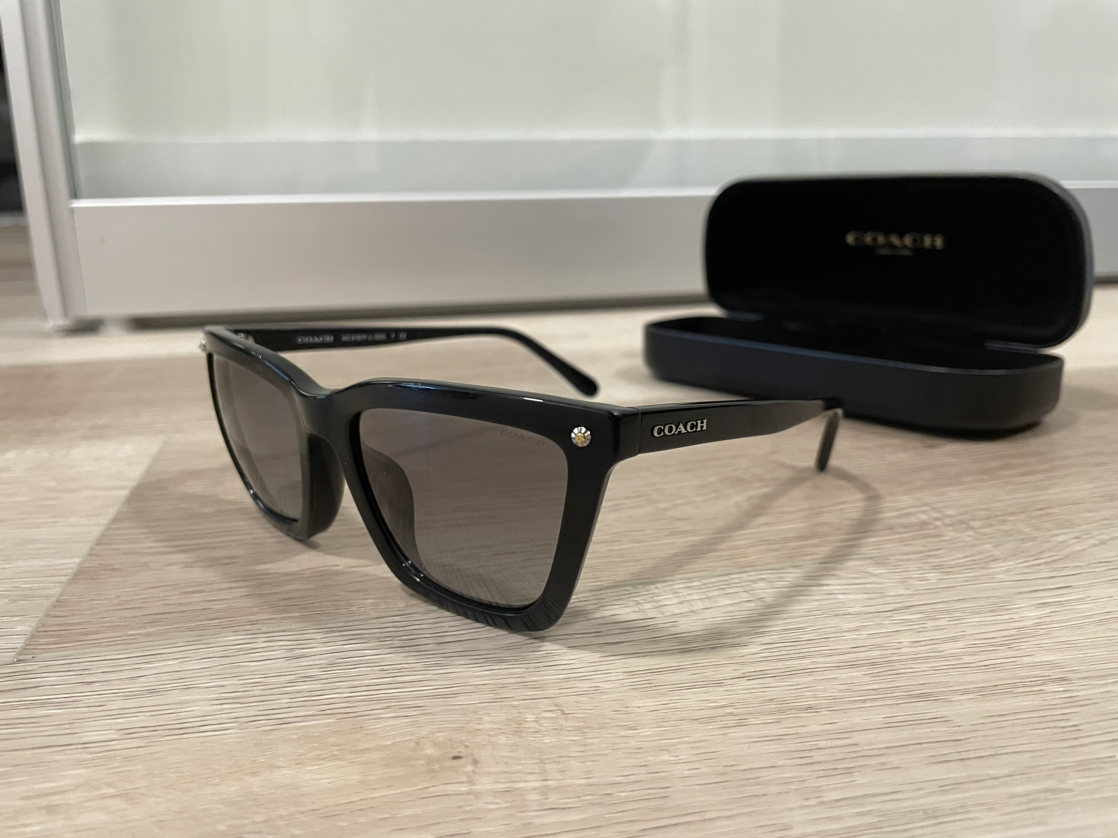 COACH Grey Gradient Plastic Sunglasses image indicator(5)