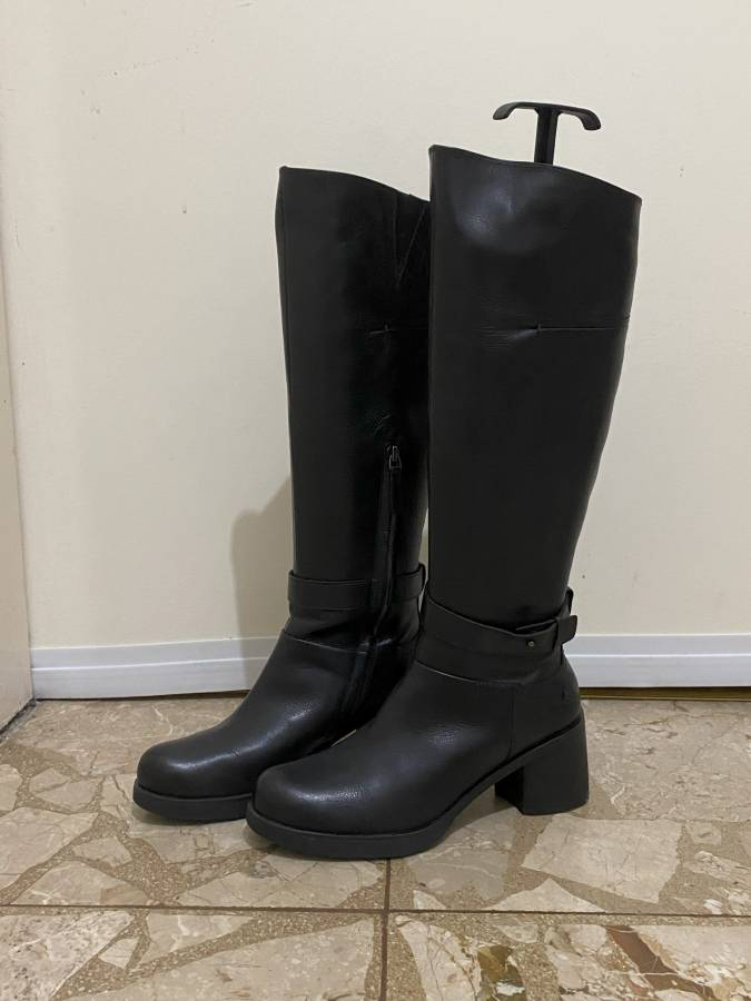 Halogen Tall Leather Boots, 8 (Like New)