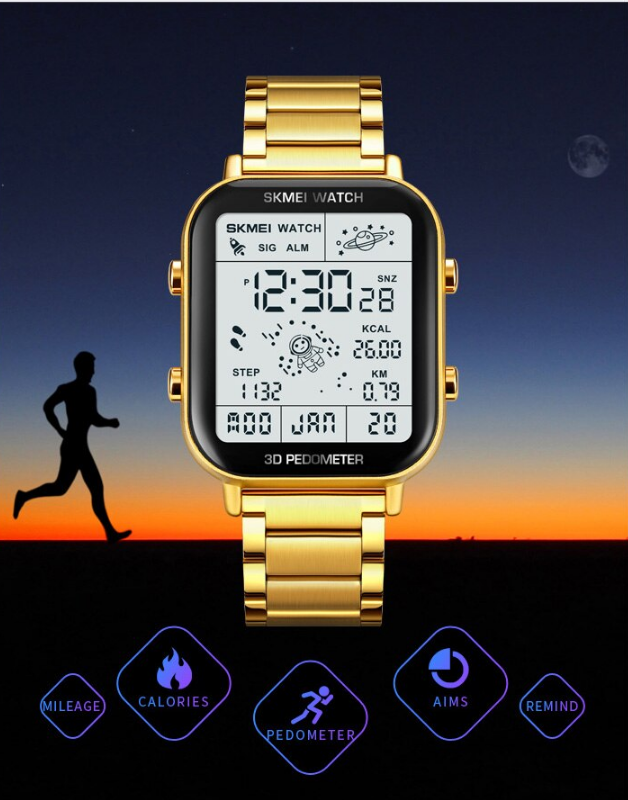 Watch Countdown Wristwatch Calendar Calorie Calculation Clock - photo 2