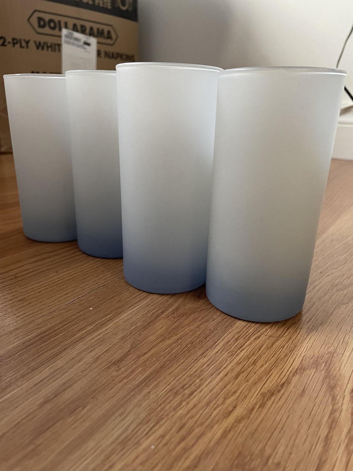 Ombré frosted glass cups thumbnail