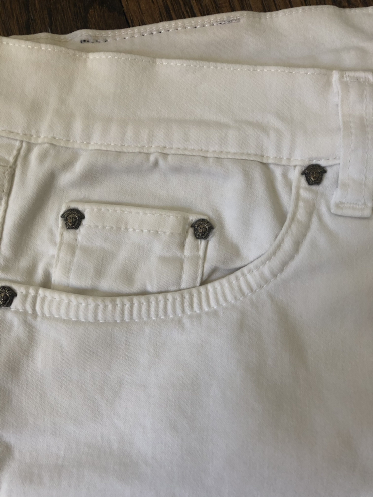 Vintage Versace White Jeans For Women size 29 image indicator(5)