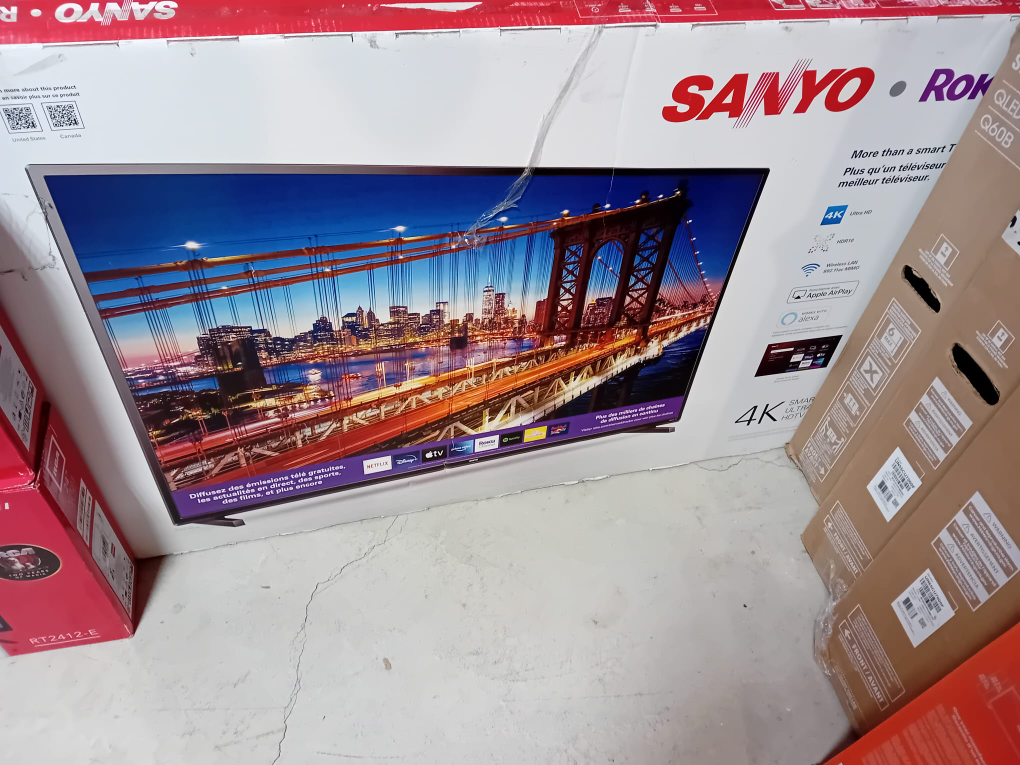 ON SALE! SANYO 55" 4K ROKU SMART LED TV $309.99 NO TAX thumbnail
