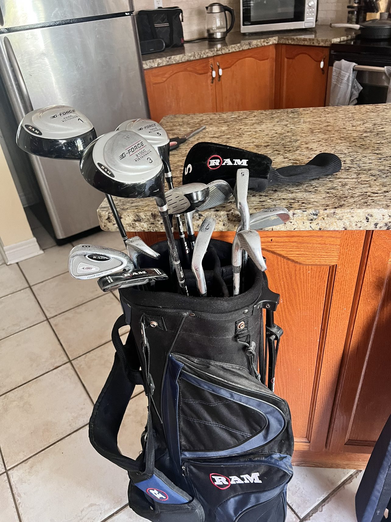 Ram golf clubs with bag