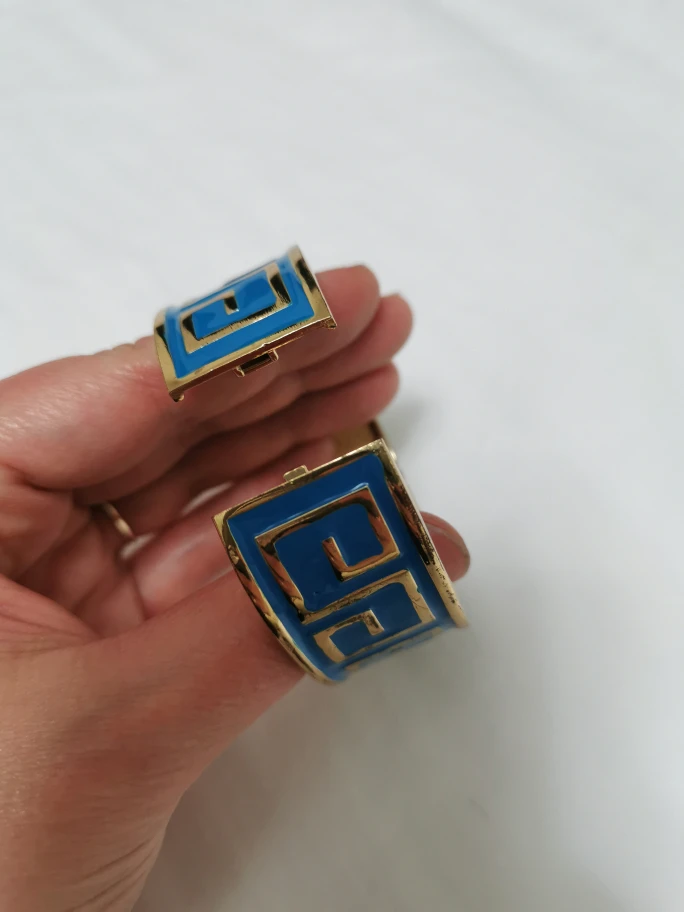 Cuff Bracelet - Blue & Gold image indicator(2)