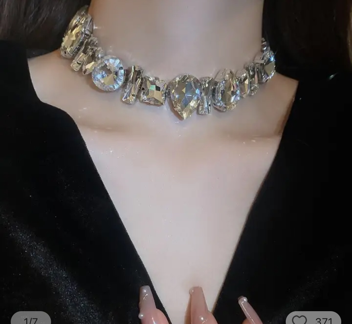$10 each !!!! Rhinestone Crystal Choker Necklaces